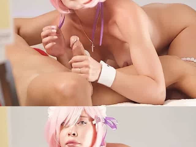 Naughty Bunny With Pink Hair