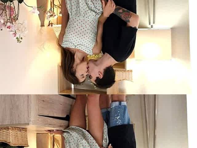Skinny Teen With Dark Hair Fucks With BF