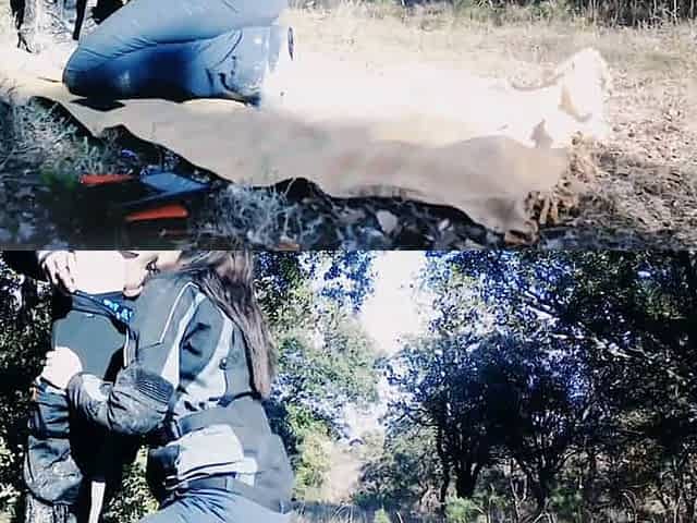 couple de motards s arretent pour baiser