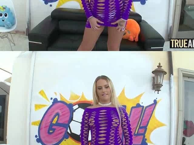 TRUE ANAL Blond teen Layla Love 1st time anal