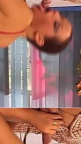 Beautiful Busty Hot Brunette Gets Fucked Properly by a Big Hard Cock in Doggy Style.