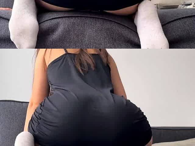 Gorgeous ass in a little black dress