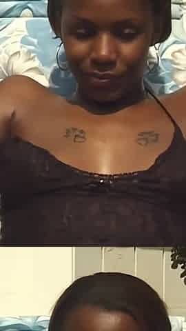 Horny Black Babe for a Big Black Cock