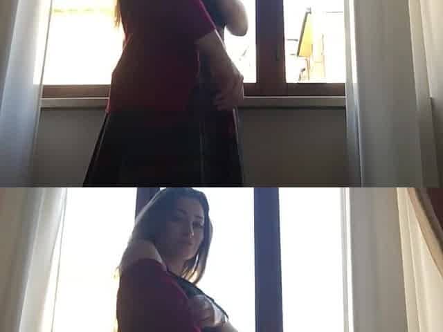 Dani Daniels . com - Pantyhose Masturbation in Rome