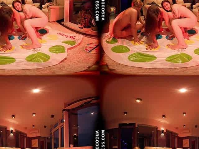 Melonie Kristina And Angelica Playing Twister Late At Night Slumber Party Girls