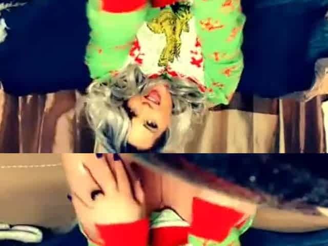 Teen undress and rub below that unattractive sweater