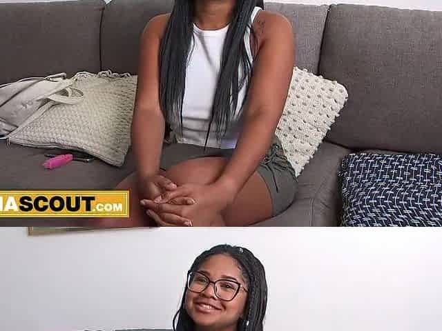 Giant Breasts 18yo Latin chick Screwed COARSE In Homemade Modeling Try-out