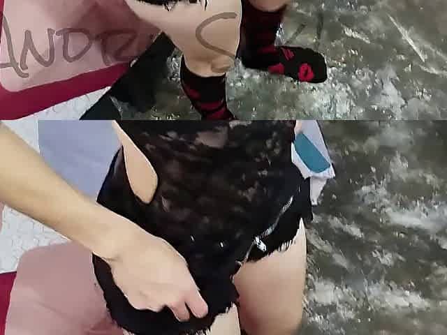 My step cousin twenty one-year-old wishes to learn how to play with her boyfriend's penis.