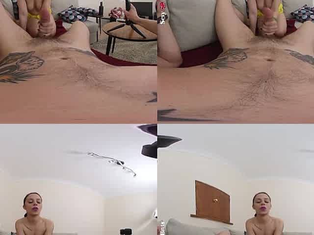A Curious Neighbour III - British Brunette Babe Blowjob Footjob Cowgirl Reverse Cowgirl