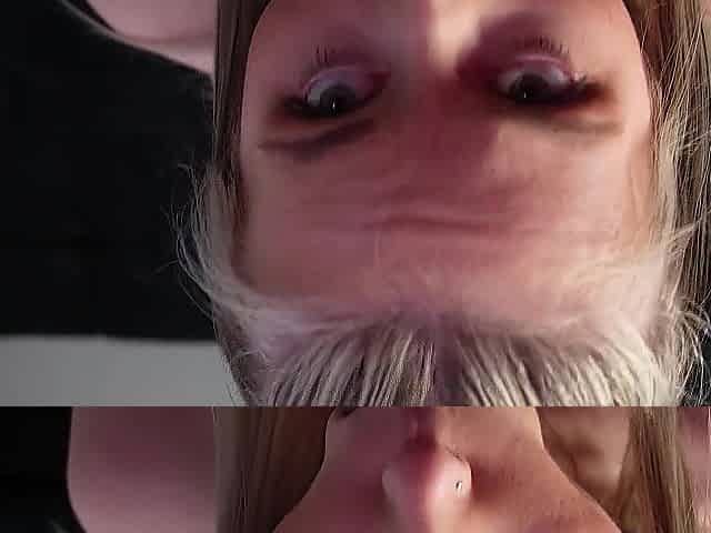 Tiny blond sucks on giant 12in bbc sex toy and screws herself with it