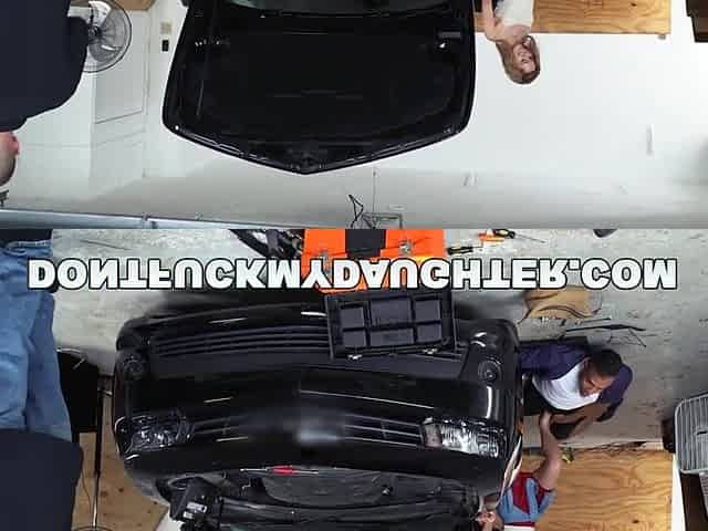 18yo Teen Lilly Ford Bangs Dad's Mechanic Ally (dfmd15754)