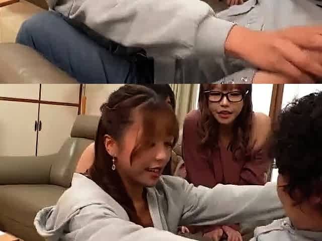 Asian schoolgirl enjoy group sex