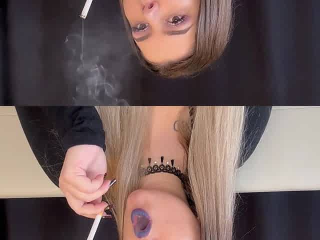 Worship My Smoke: BBW Goddess Puffs Cig & Vape