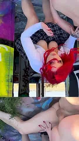 Outdoor Redhead Fuck