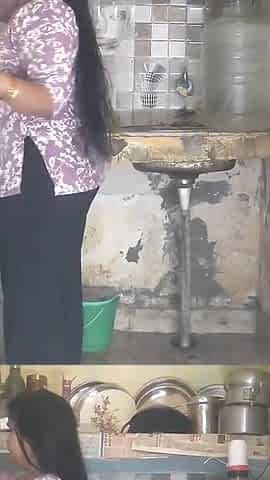 Horny Step Sister Caught in Kitchen - Step Bro Fucks Her Hard While Coo