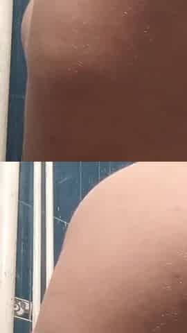 Pissing,dirty talk and boobs play in black and white pantyhos