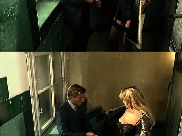 Hot blonde sotckings blowjob anal fuck vintage