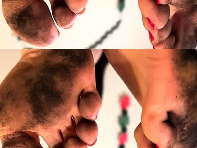 Goddess Ellen - Extreme Dirty Feet Cleaning