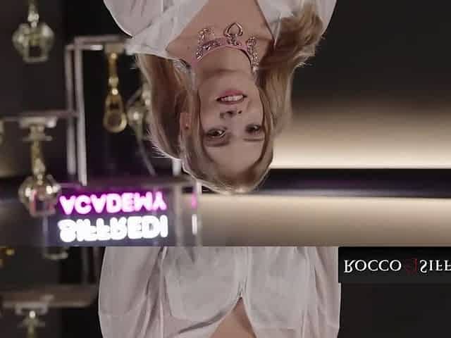 ROCCO SIFFREDI - twenty one YR Old Chick From Paris Takes Hardcore MASSIVE Jock Railing