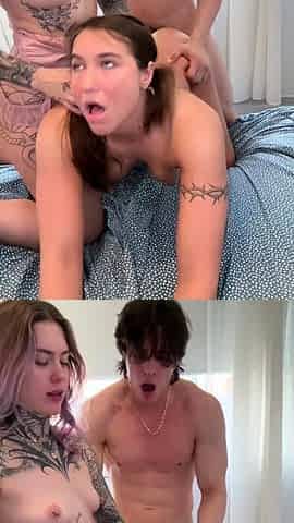 Blonde And Brunettes Anal Hardcore