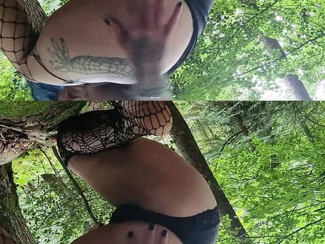 Pussy Pump in the Forest, From Slightly Wollen to Fully Pumped Cuntlips