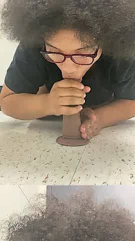 I brought my bbc vibrator to work!!!