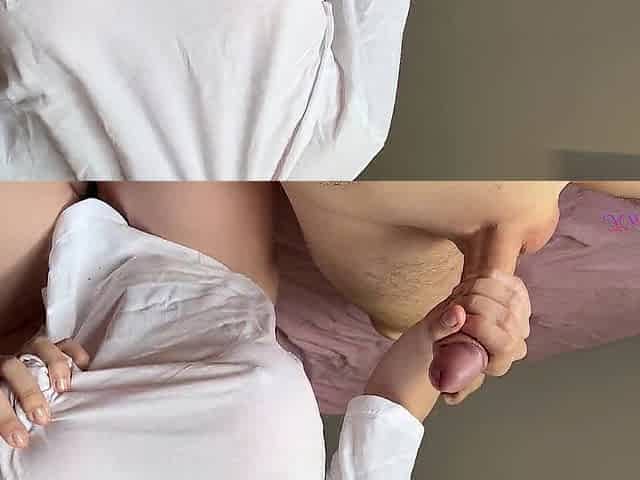 Stepmom Lured Me - Her giant tits look astonishing