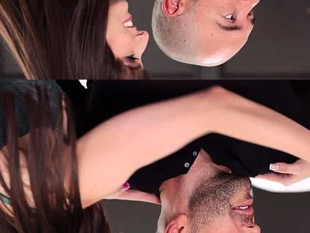 Hardcore ffm blowjob and doing handjob