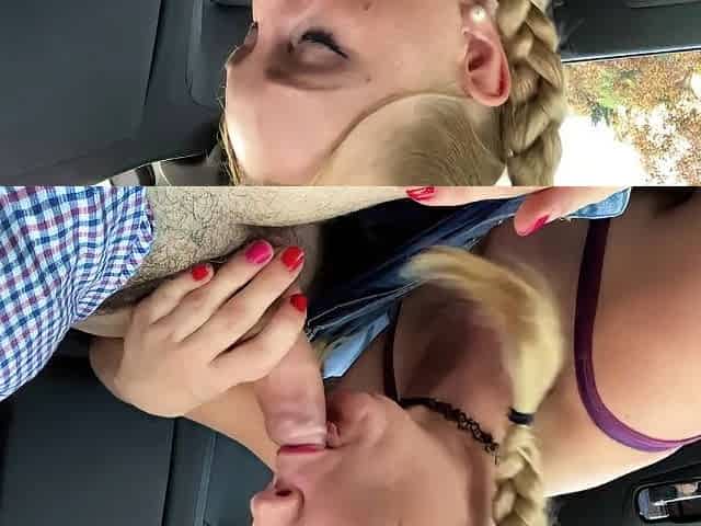 Ivy Roses - Bg Blowjob Cumplay in the Car