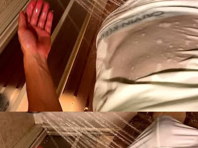 Housewife Fucks Plumber in the Shower