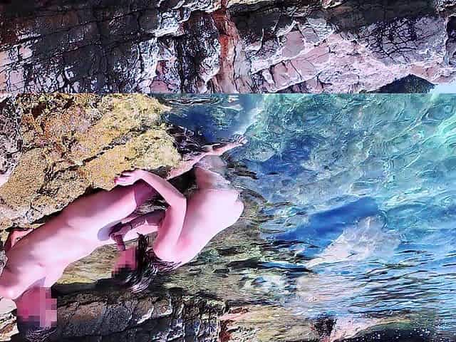 Real Amateur Pair Banged On A Rocky Beach and Filmed It With A Drone - Evelyn Noire & JacqOfAll