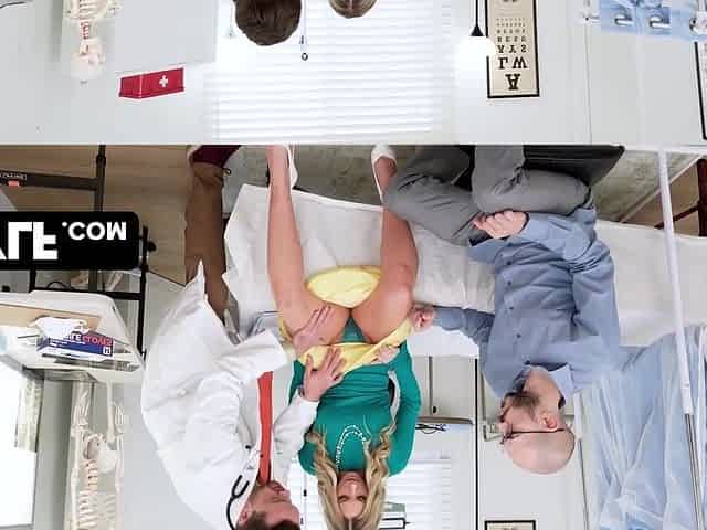 Despairing Wife Bunny Madison Gets Secretly Bred By Her Doctor During The Exam