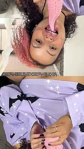 Halloween Monster Toy Fantasy - Naughty BBW Annacutiepiie Toy Play and Spit Play