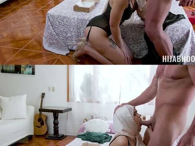 Naudi Nala - Handyman Helps Hijab Babe With Her First Time