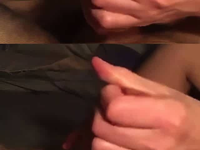 Slowmotion Handjob with Oiled Girl
