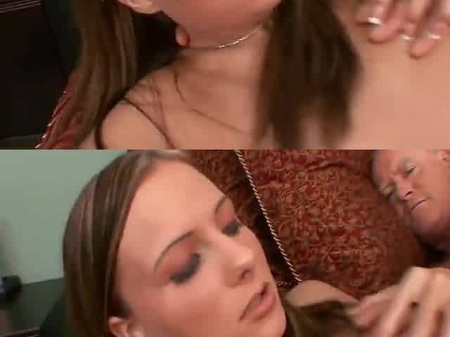 Moans With Ecstasy While Dude Pumps Her Cunt With Blonde Beauty