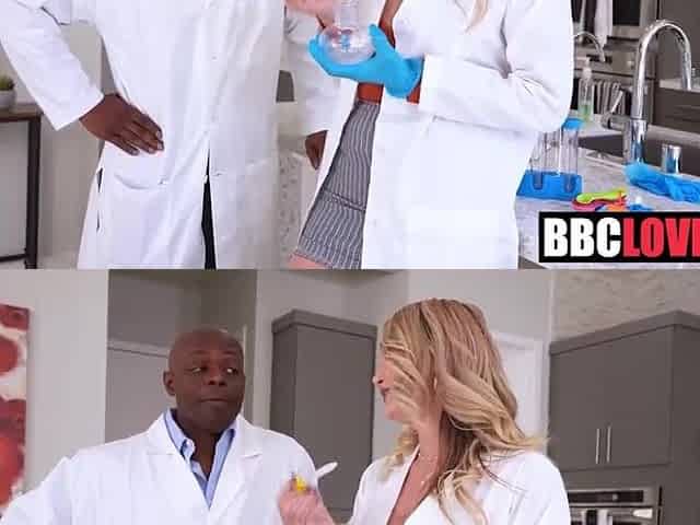 mother I'd like to fuck Scientist Milks BBC Lab Partner Natalia Starr, Will Tile