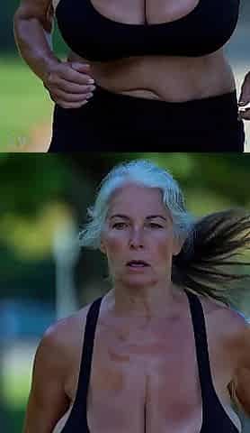 Breasty Older Babes Running in Park - Wild Bazookas Outdoor 1 [AI generated]