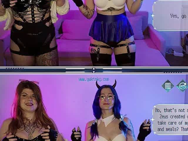 Control those two cuties in a episode game - anime IRL Nutaku amateur french unshaved ecosplay comics