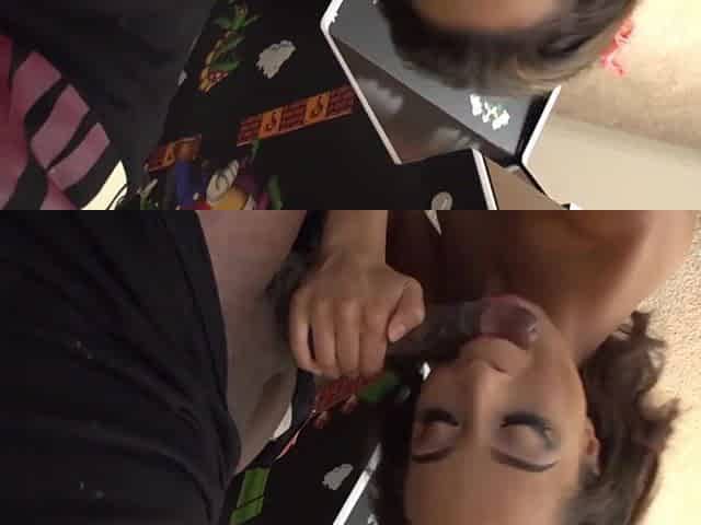 Mouth Goat Teanna Trump gets Rod down & Face Drilled by BBC Monster
