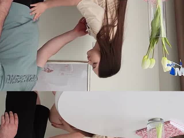 eighteen year old whore bangs after school in the kitchen - Deluxe_Wench