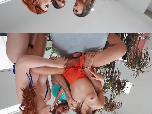 Girls Night Gets Girth Masterred With Baby Gemini, Xxlayna Marie And Abigaiil Morris