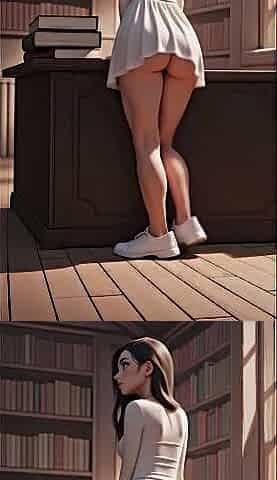 Consummate Butt College Beauty in Miniskirt Undresses Gushing Animation [AI]