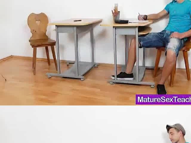 Aged giving tugjob
