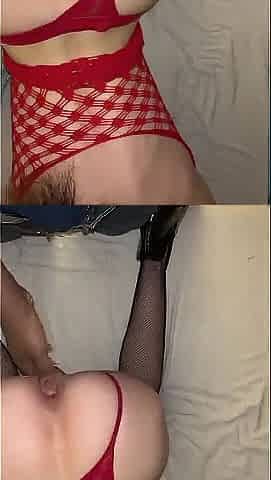 French Femboy Throatgagged