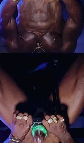 LARGE Ebony COCK Screwing his Flesh Light Pocket Twat! Full Clips @CesarBelifonteUncut