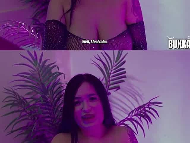 Bukkake Latin - Peruvian Milagros Rayza with large titties receives complimentary jizz in big quantities.