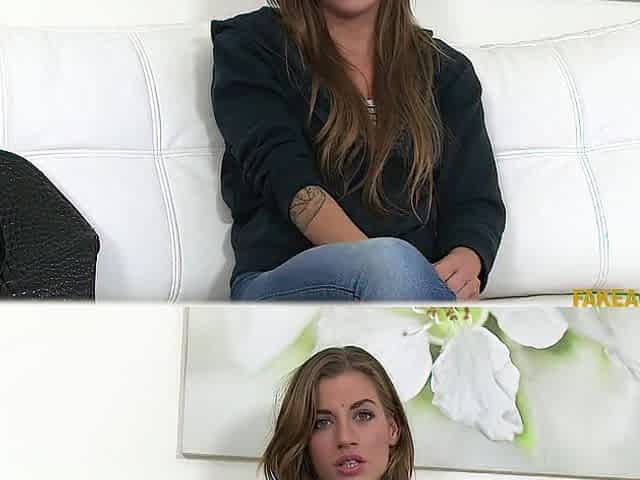 I convince her to suck and bang my large dong - Fake Agent