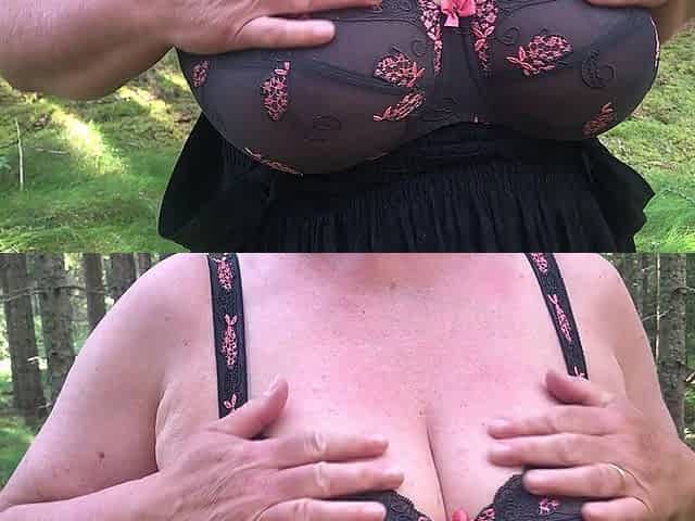 My wife CIM in Swedish woods summermood 2022