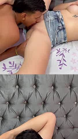 I Put My Huge and Rich Cock in My Sexy Latina Stepsister Taking Advantage of Our Stepdads Leaving Us Alone